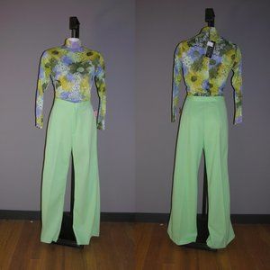 Vintage 70s flare bell bottom pants long inseam